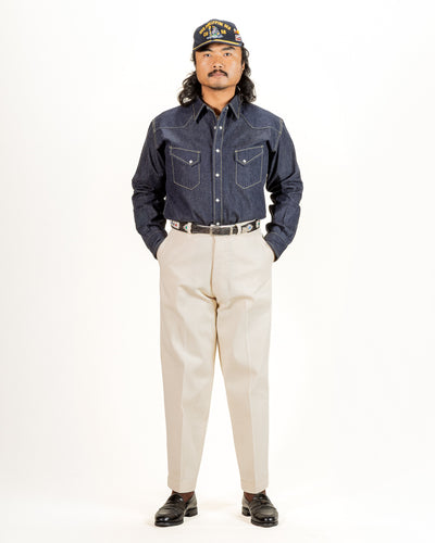 The Real McCoy's Denim Western Shirt / Ridge Slant - Standard & Strange