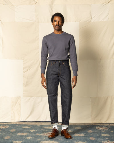 The Real McCoy's Honeycomb Thermal Shirt - Ink Blue - Standard & Strange