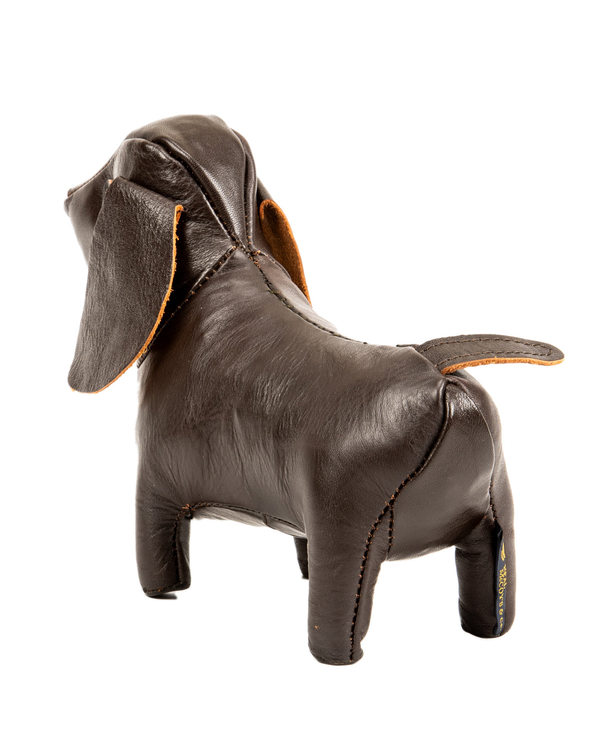 The Real McCoy's Handcrafted Horsehide Animals / Dachshund - Black - Standard & Strange