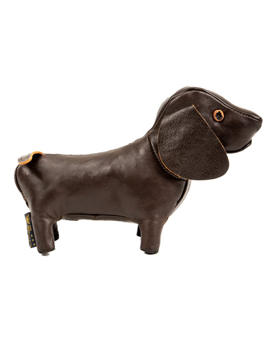 The Real McCoy's Handcrafted Horsehide Animals / Dachshund - Black - Standard & Strange