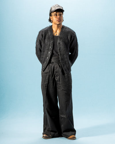 The Real McCoy's Joe McCoy Mohair Cardigan - Black - Standard & Strange