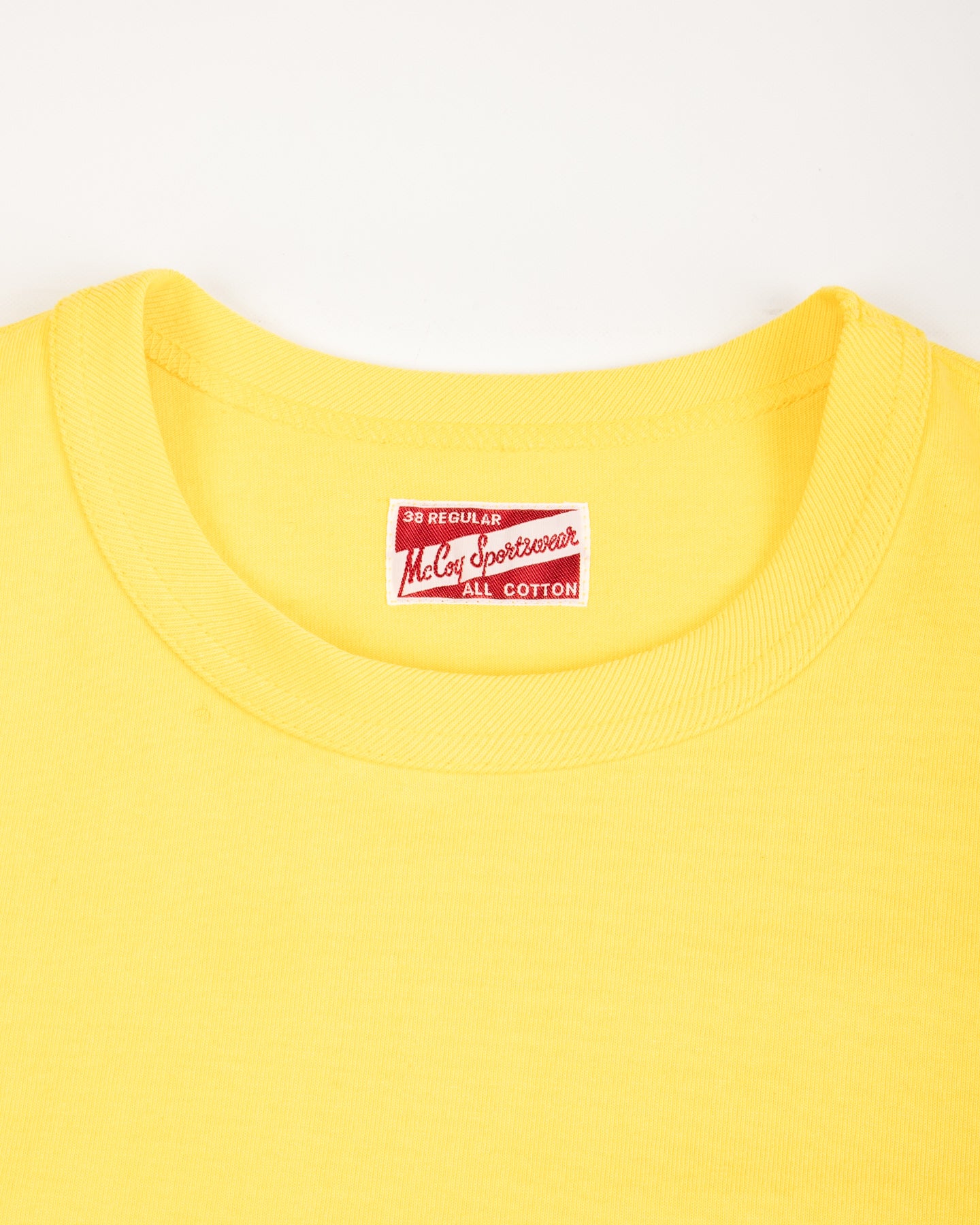 The Real McCoy's Joe McCoy Pocket Tee - Canary - Standard & Strange