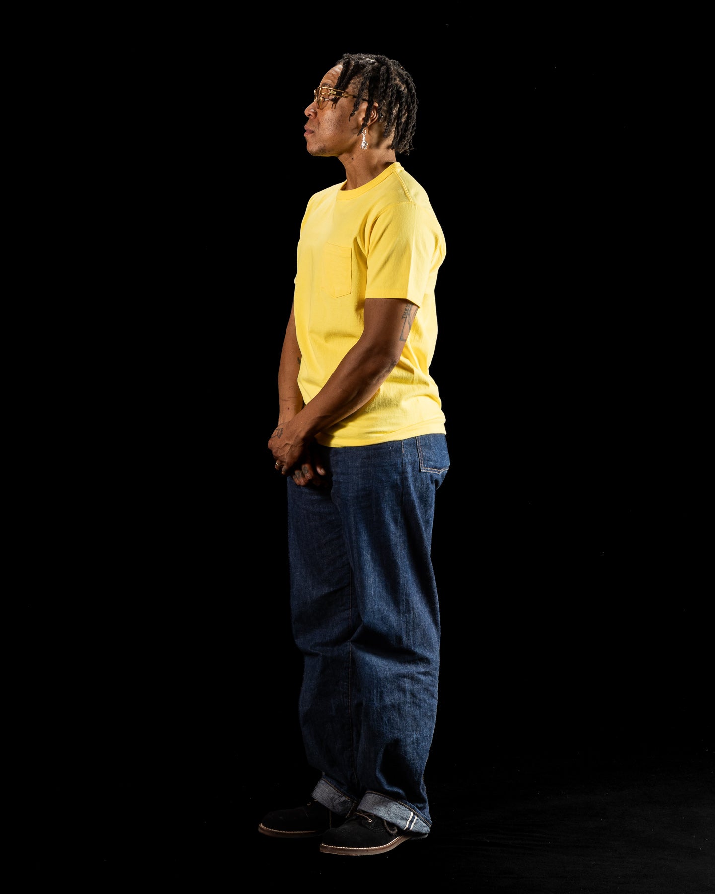 The Real McCoy's Joe McCoy Pocket Tee - Canary - Standard & Strange