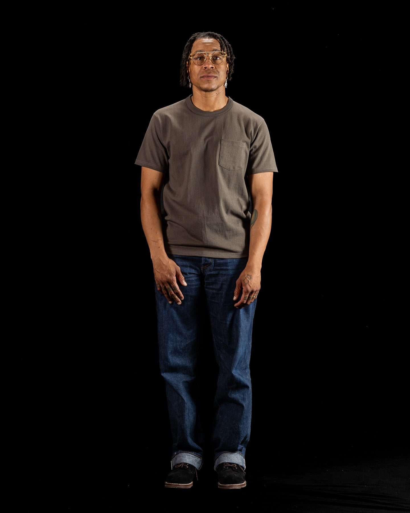 The Real McCoy's Joe McCoy Pocket Tee - Charcoal - Standard & Strange