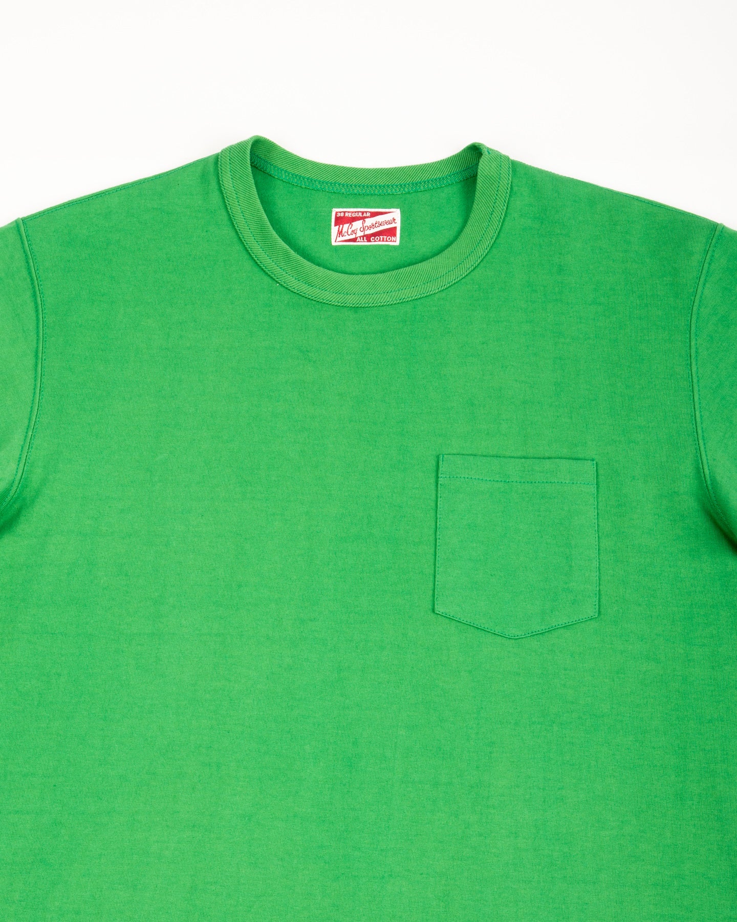 The Real McCoy's Joe McCoy Pocket Tee - Kelly Green - Standard & Strange