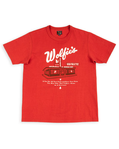 The Real McCoy's Joe McCoy Tee / Where Else But... Wolfie's - Cherry - Standard & Strange
