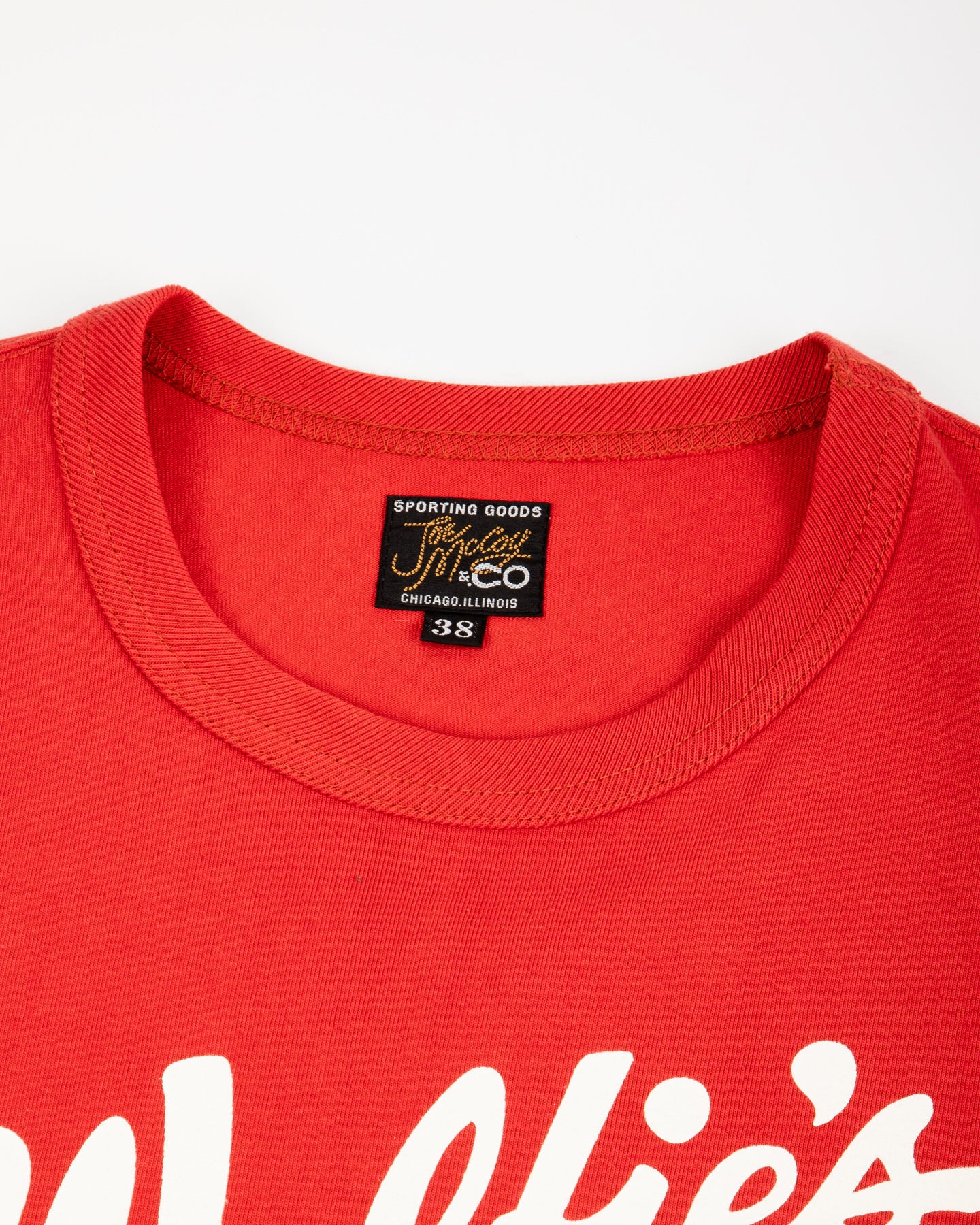 The Real McCoy's Joe McCoy Tee / Where Else But... Wolfie's - Cherry - Standard & Strange