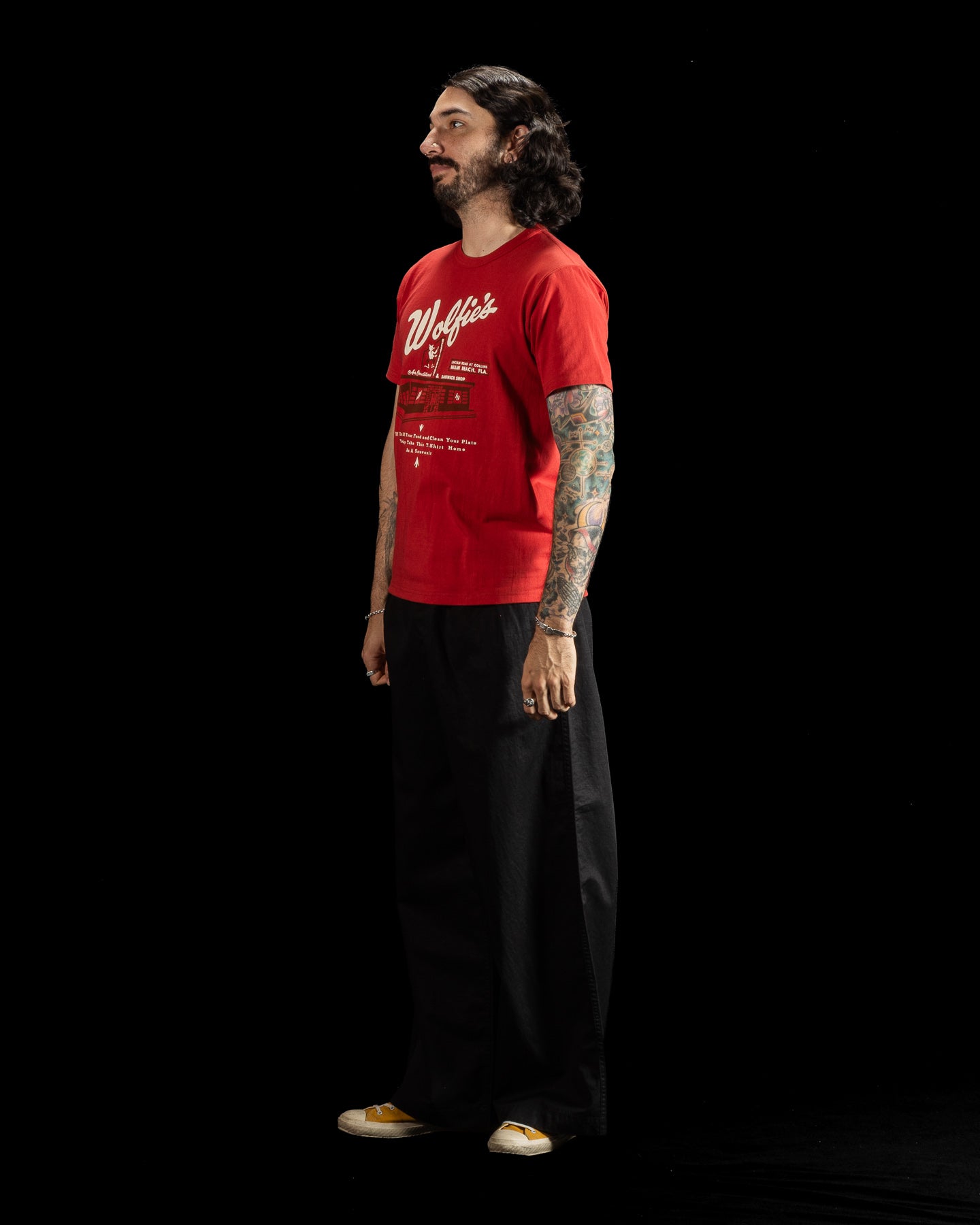 The Real McCoy's Joe McCoy Tee / Where Else But... Wolfie's - Cherry - Standard & Strange