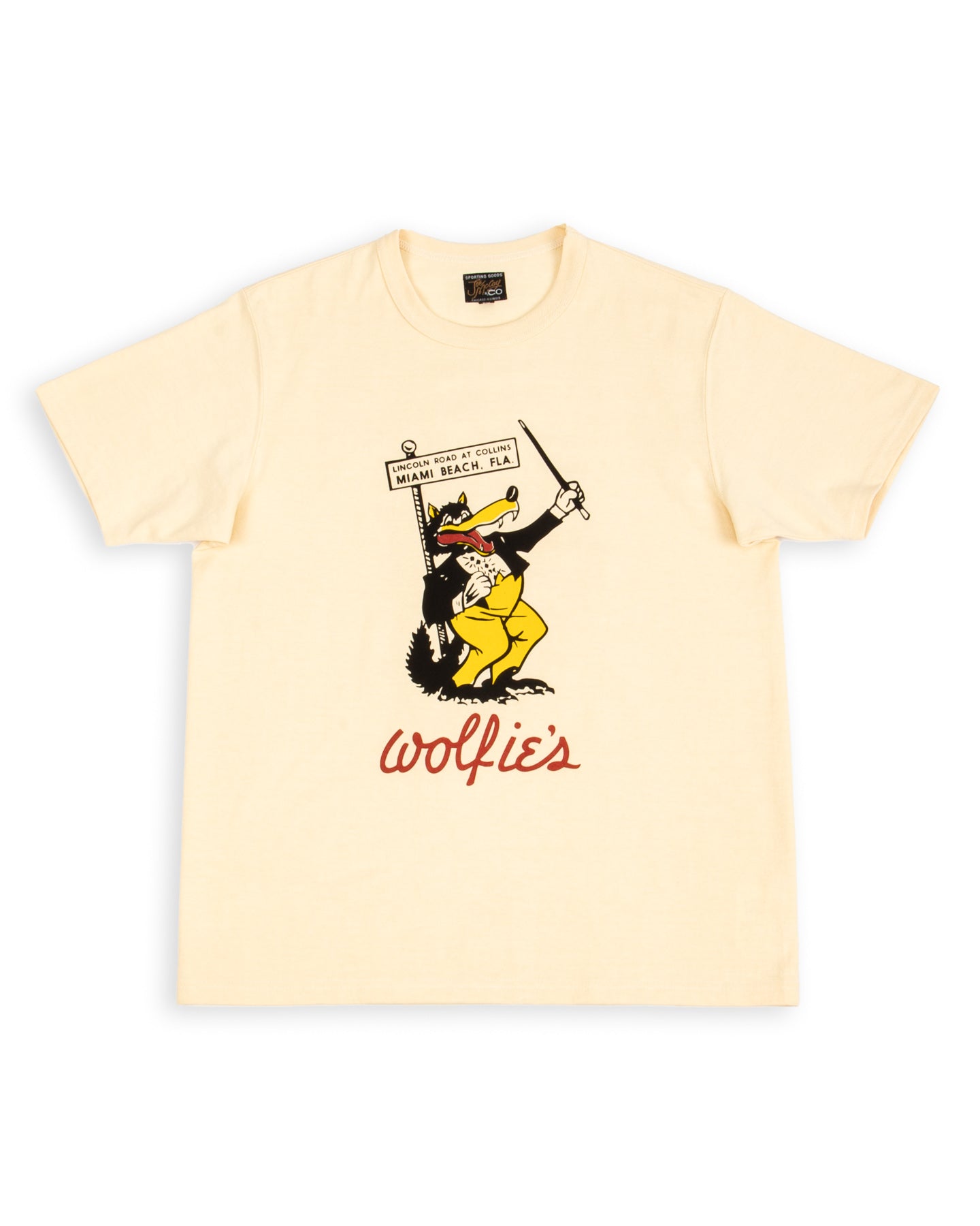 The Real McCoy's Joe McCoy Tee / Wolfie's - Ecru - Standard & Strange