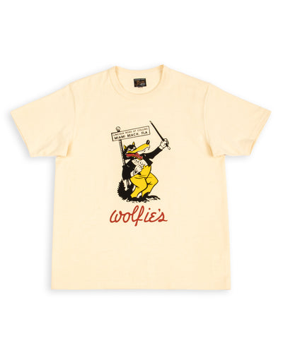 The Real McCoy's Joe McCoy Tee / Wolfie's - Ecru - Standard & Strange
