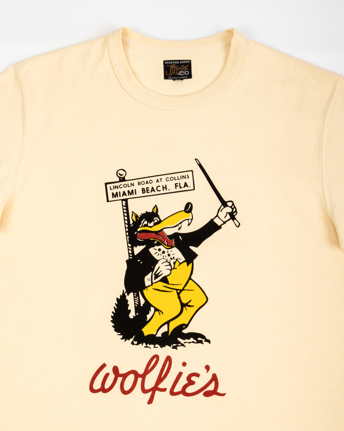The Real McCoy's Joe McCoy Tee / Wolfie's - Ecru - Standard & Strange