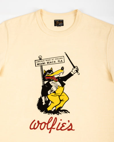The Real McCoy's Joe McCoy Tee / Wolfie's - Ecru - Standard & Strange