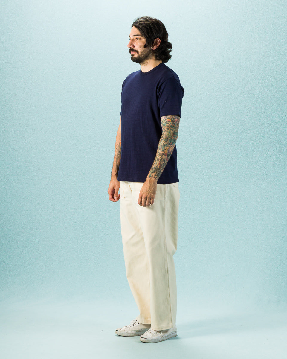 The Real McCoy's Loopwheeled Athletic Tee - Navy - Standard & Strange
