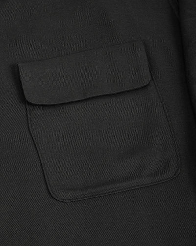 The Real McCoy's Open Collar Rayon Shirt - Black - Standard & Strange