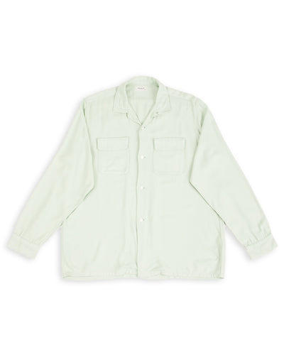 The Real McCoy's Open Collar Rayon Shirt - Mint - Standard & Strange