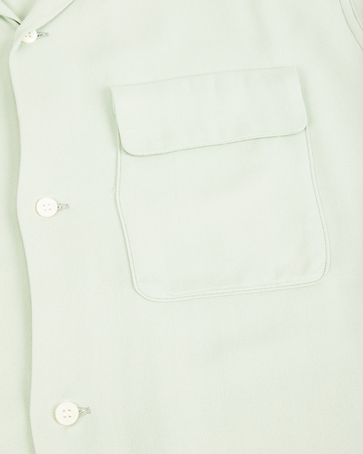The Real McCoy's Open Collar Rayon Shirt - Mint - Standard & Strange