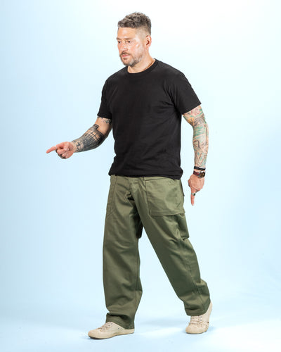The Real McCoy's P-44 Utility Trousers - Sage Green - Standard & Strange