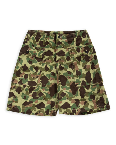 The Real McCoy's Reversible Frogskin Camouflage Shorts - Green - Standard & Strange