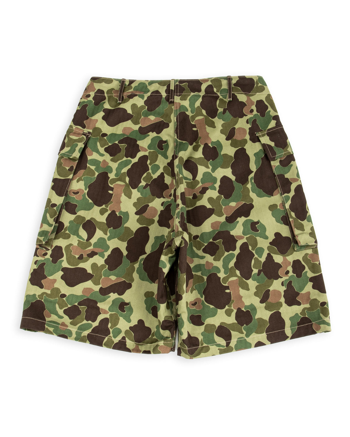 The Real McCoy's Reversible Frogskin Camouflage Shorts - Green - Standard & Strange