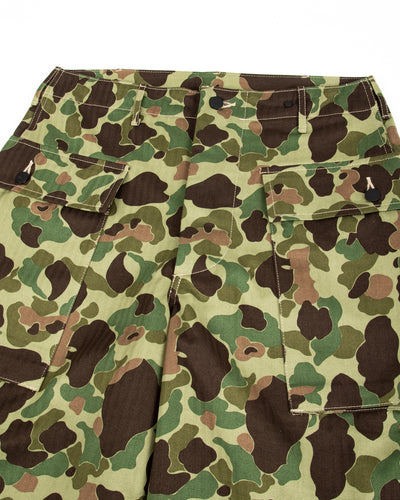 The Real McCoy's Reversible Frogskin Camouflage Shorts - Green - Standard & Strange