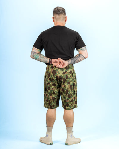The Real McCoy's Reversible Frogskin Camouflage Shorts - Green - Standard & Strange