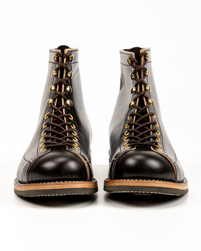 The Real McCoy's Ten Mile Work Boots / Horsehide Buttock - Black - Standard & Strange