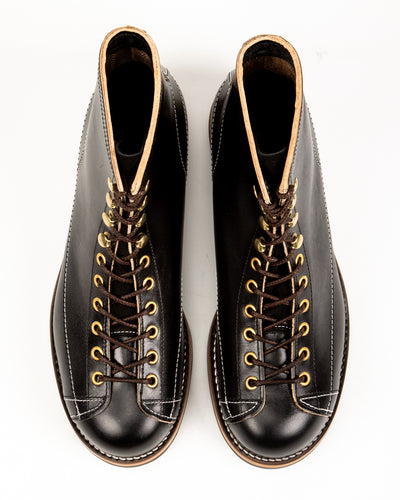 The Real McCoy's Ten Mile Work Boots / Horsehide Buttock - Black - Standard & Strange