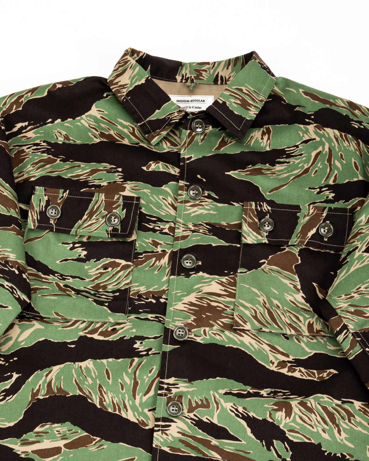 The Real McCoy's Tiger Camouflage Shirt / John Wayne - Green - Standard & Strange