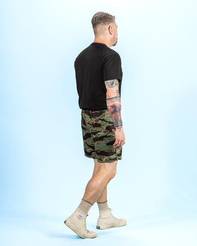 The Real McCoy's Tiger Camouflage Swim Shorts / John Wayne - Green - Standard & Strange