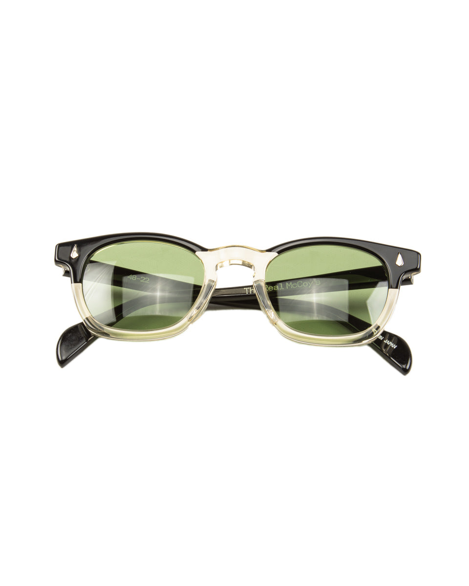 The Real McCoy's Wellington Sun Glasses - Black/White - Standard & Strange