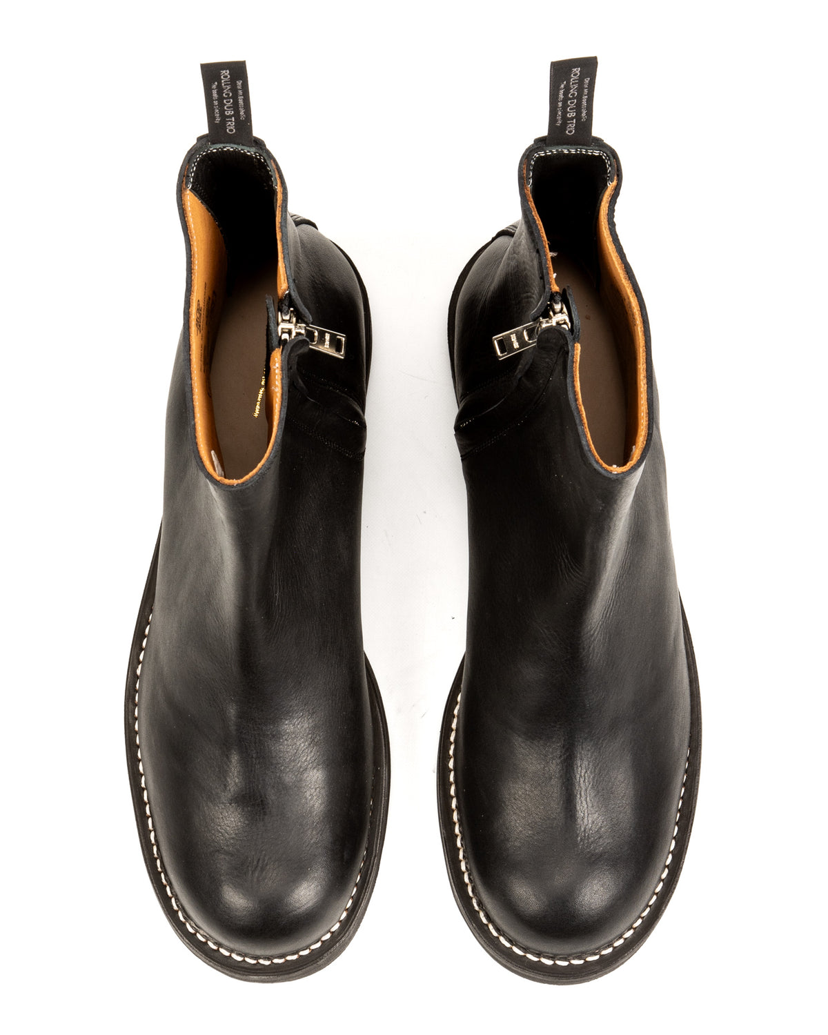 Rolling Dub Trio Casper Side Zip Boot - Black Kobe Shrink - Standard & Strange