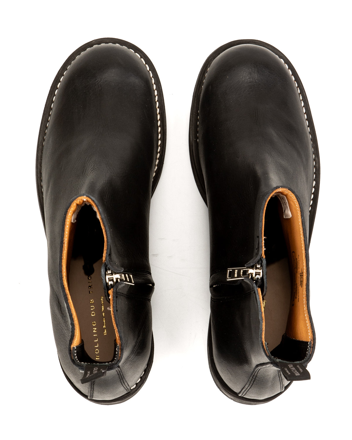 Rolling Dub Trio Casper Side Zip Boot - Black Kobe Shrink - Standard & Strange