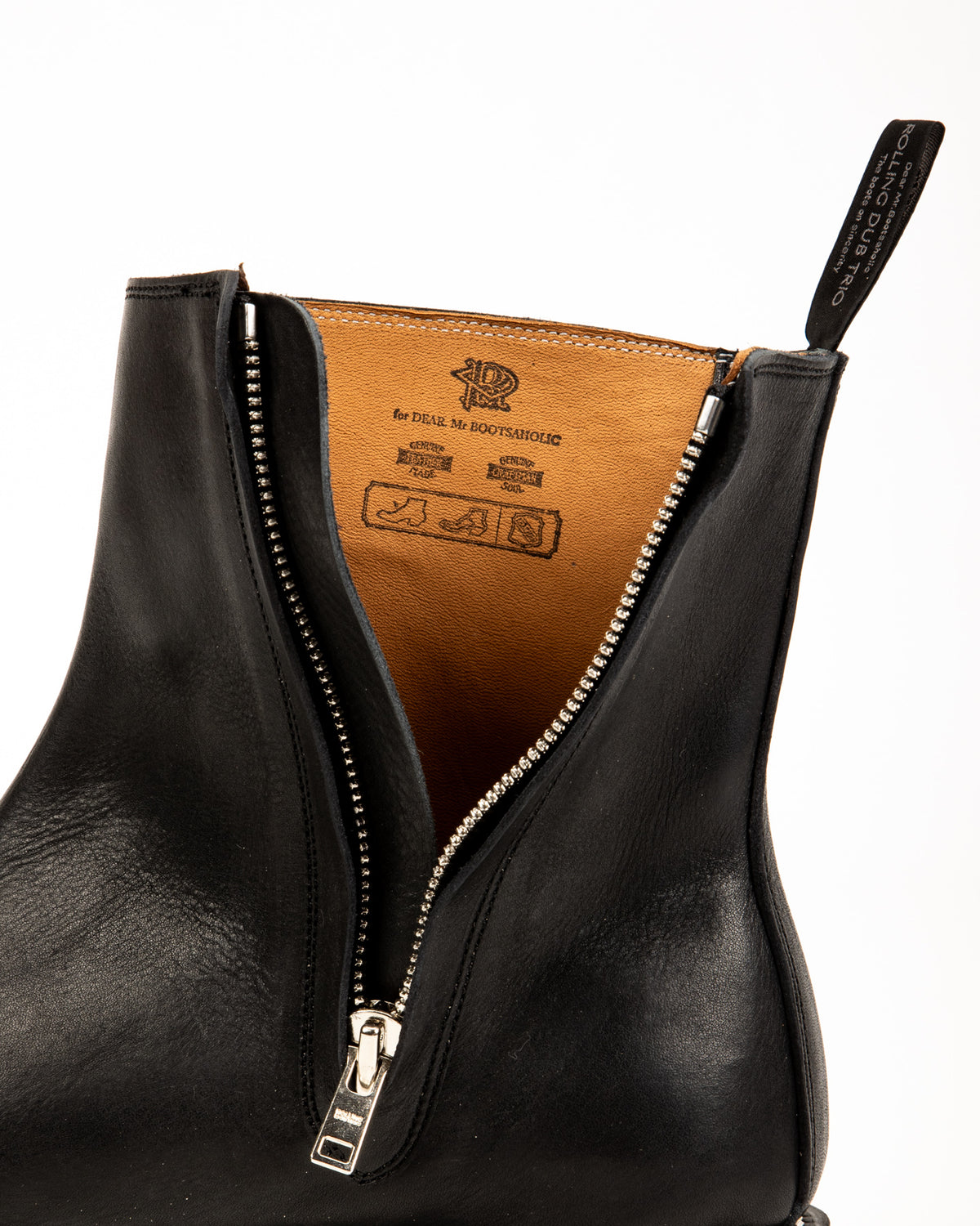 Rolling Dub Trio Casper Side Zip Boot - Black Kobe Shrink - Standard & Strange