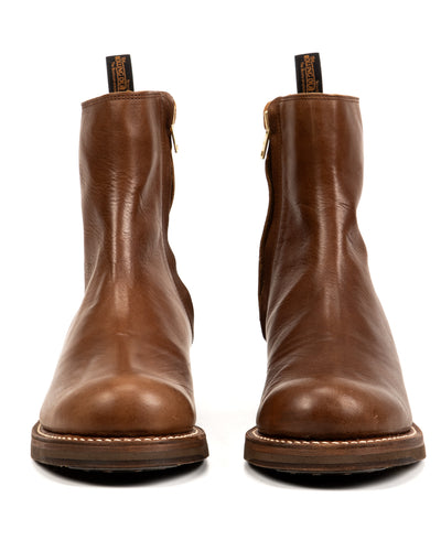 Rolling Dub Trio Casper Side Zip Boot - Brown Horsehide - Standard & Strange