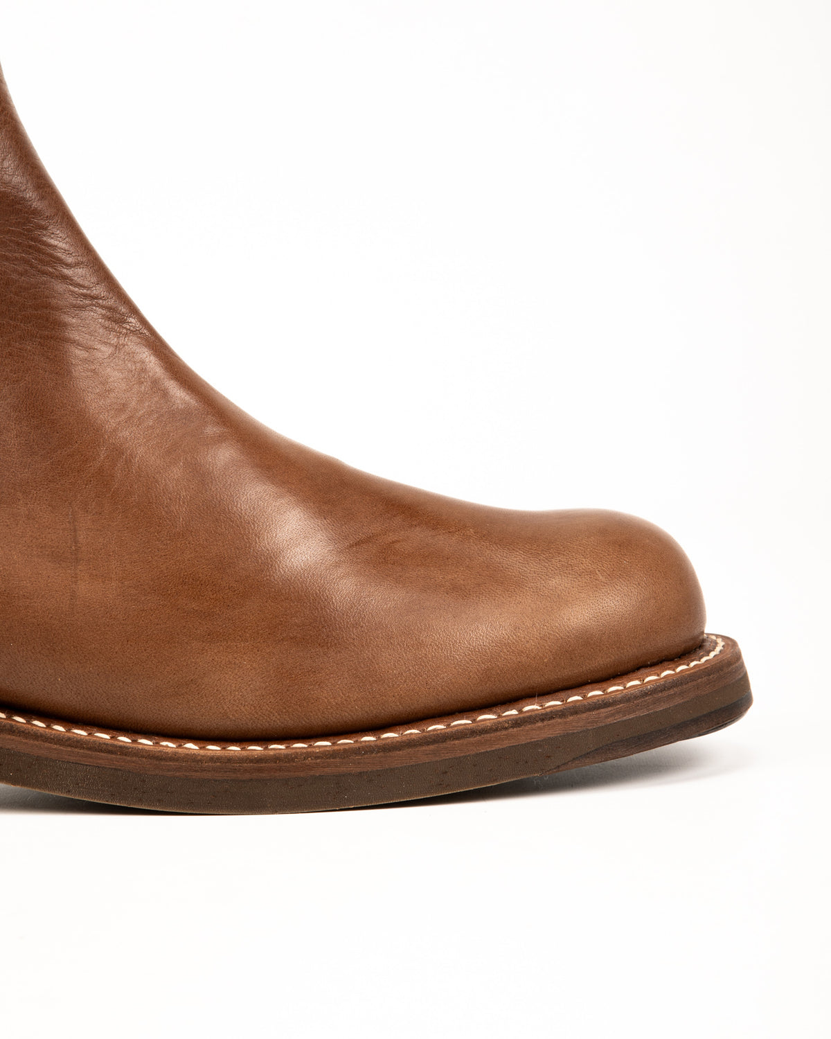 Rolling Dub Trio Casper Side Zip Boot - Brown Horsehide - Standard & Strange