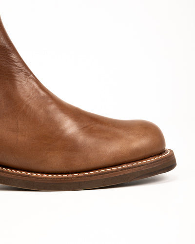 Rolling Dub Trio Casper Side Zip Boot - Brown Horsehide - Standard & Strange