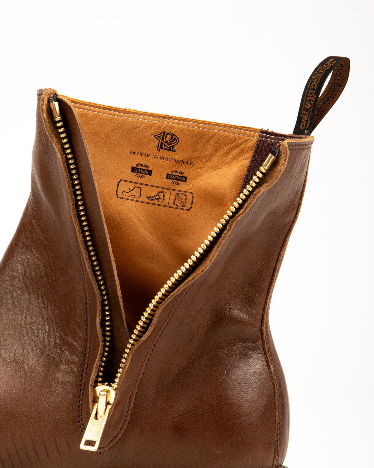 Rolling Dub Trio Casper Side Zip Boot - Brown Horsehide - Standard & Strange