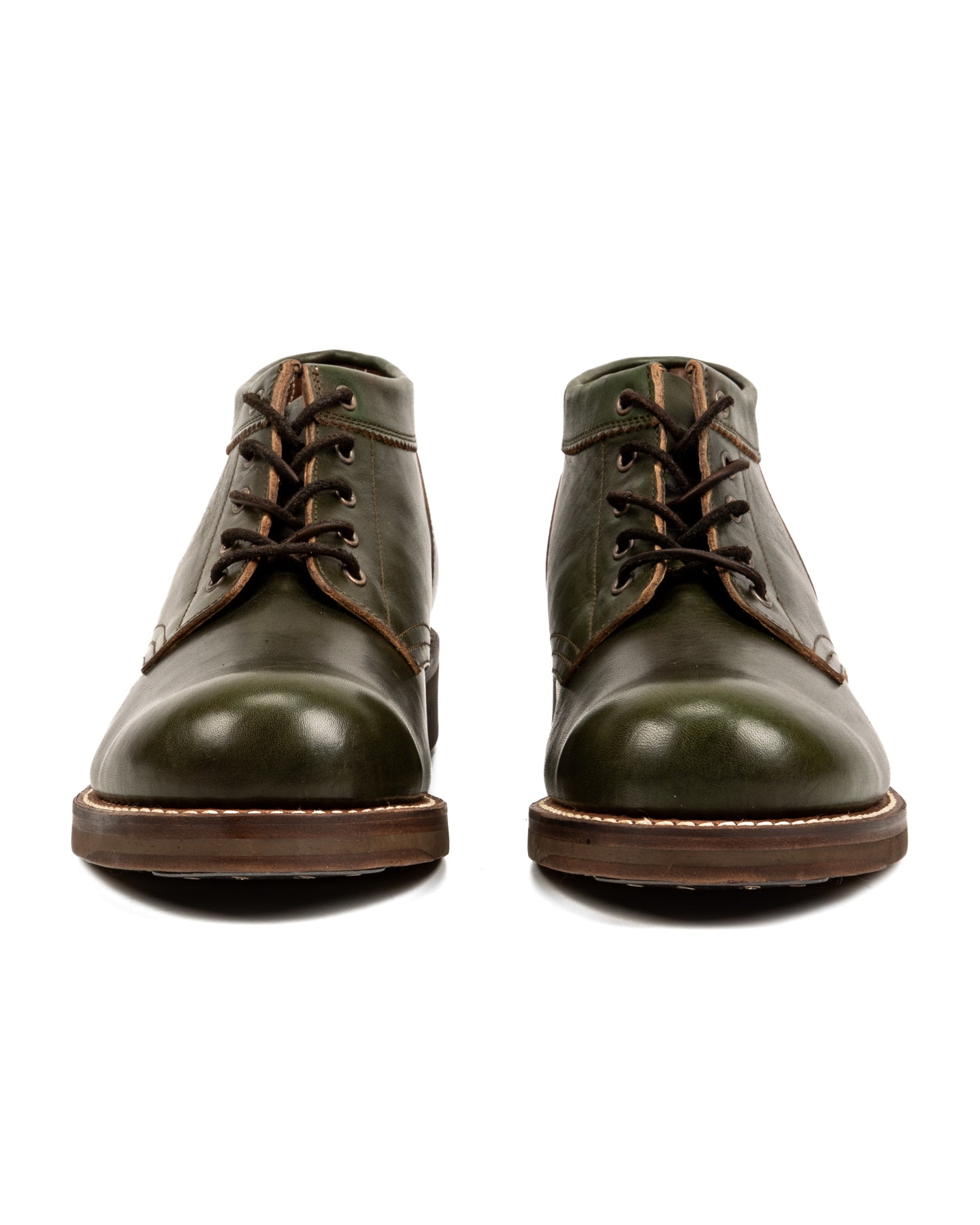 Rolling Dub Trio Coupen Mid Cut Boot - Green Horsehide 11 - Standard & Strange