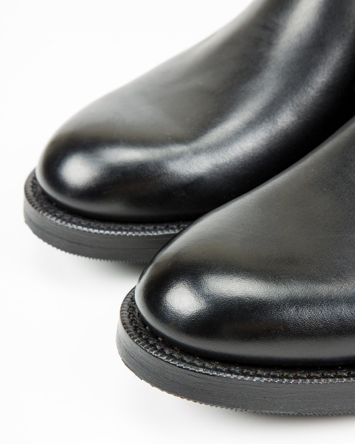 Rolling Dub Trio Gleaners Side Zip Boots - Black Japanese Box Calf - Standard & Strange