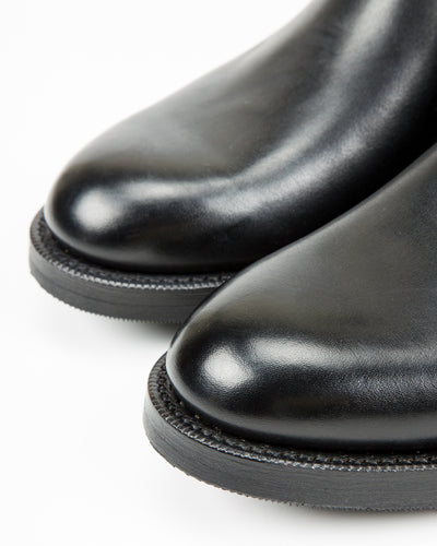 Rolling Dub Trio Gleaners Side Zip Boots - Black Japanese Box Calf - Standard & Strange