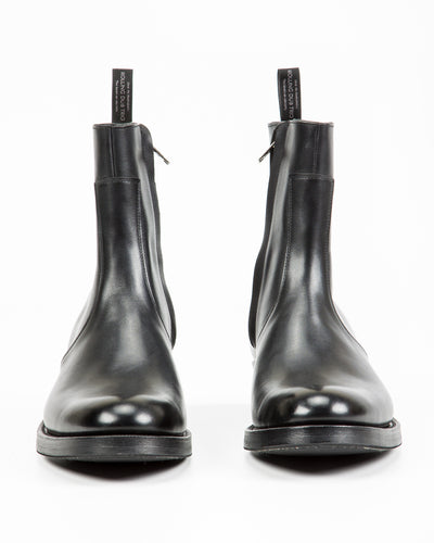 Rolling Dub Trio Gleaners Side Zip Boots - Black Japanese Box Calf - Standard & Strange