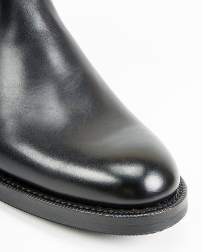 Rolling Dub Trio Gleaners Side Zip Boots - Black Japanese Box Calf - Standard & Strange