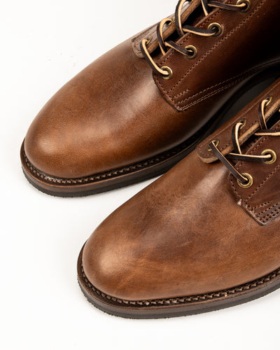 Rolling Dub Trio Griffin Plain Toe Boots - Brown Horsebutt - Standard & Strange