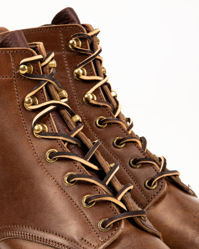 Rolling Dub Trio Griffin Plain Toe Boots - Brown Horsebutt - Standard & Strange