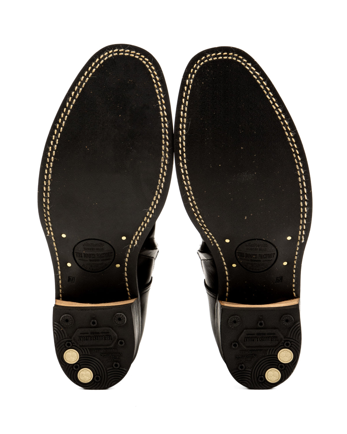Rolling Dub Trio Loro Side Zip - Goat/Calf Black Flame Embroidery - Standard & Strange