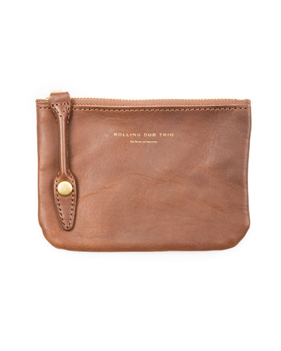 Rolling Dub Trio Square Zip + Snap Pouch - Brown Horse Small - Standard & Strange