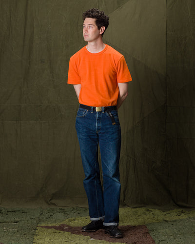 Standard & Strange Wakayama Special Loopwheel Tee - Satsuma Orange - Standard & Strange