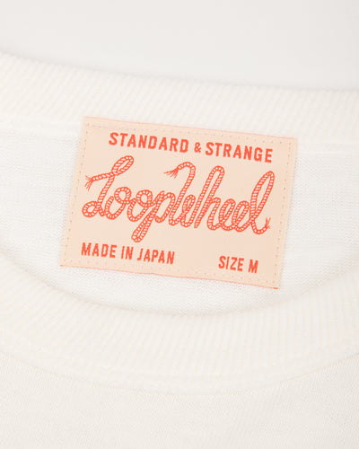 Standard & Strange Wakayama Special Loopwheel L/S Tee - Cream - Standard & Strange