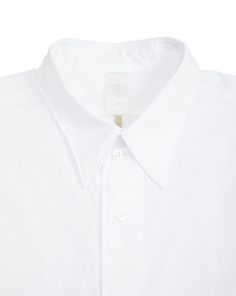 Senui Inside Pockets Shirt - White Broad - Standard & Strange