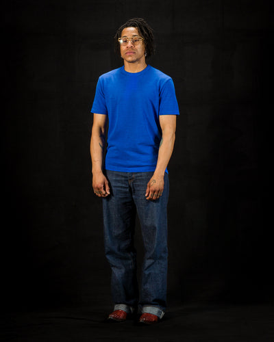 Standard & Strange Wakayama Special Loopwheel Tee - Klein Blue - Standard & Strange